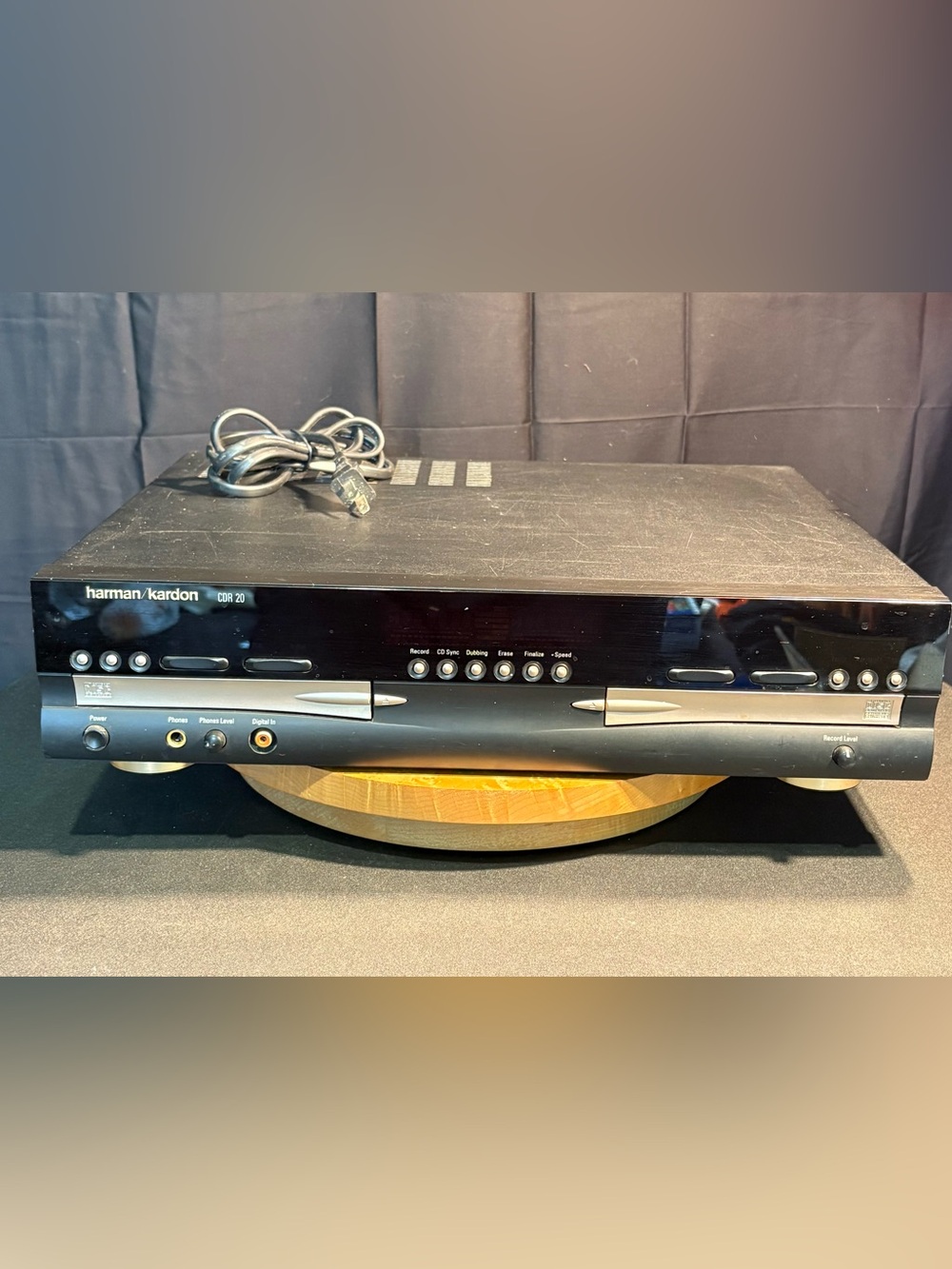 Harman Kardon CDR 20 Dual CD Recorder Player with controller tested.